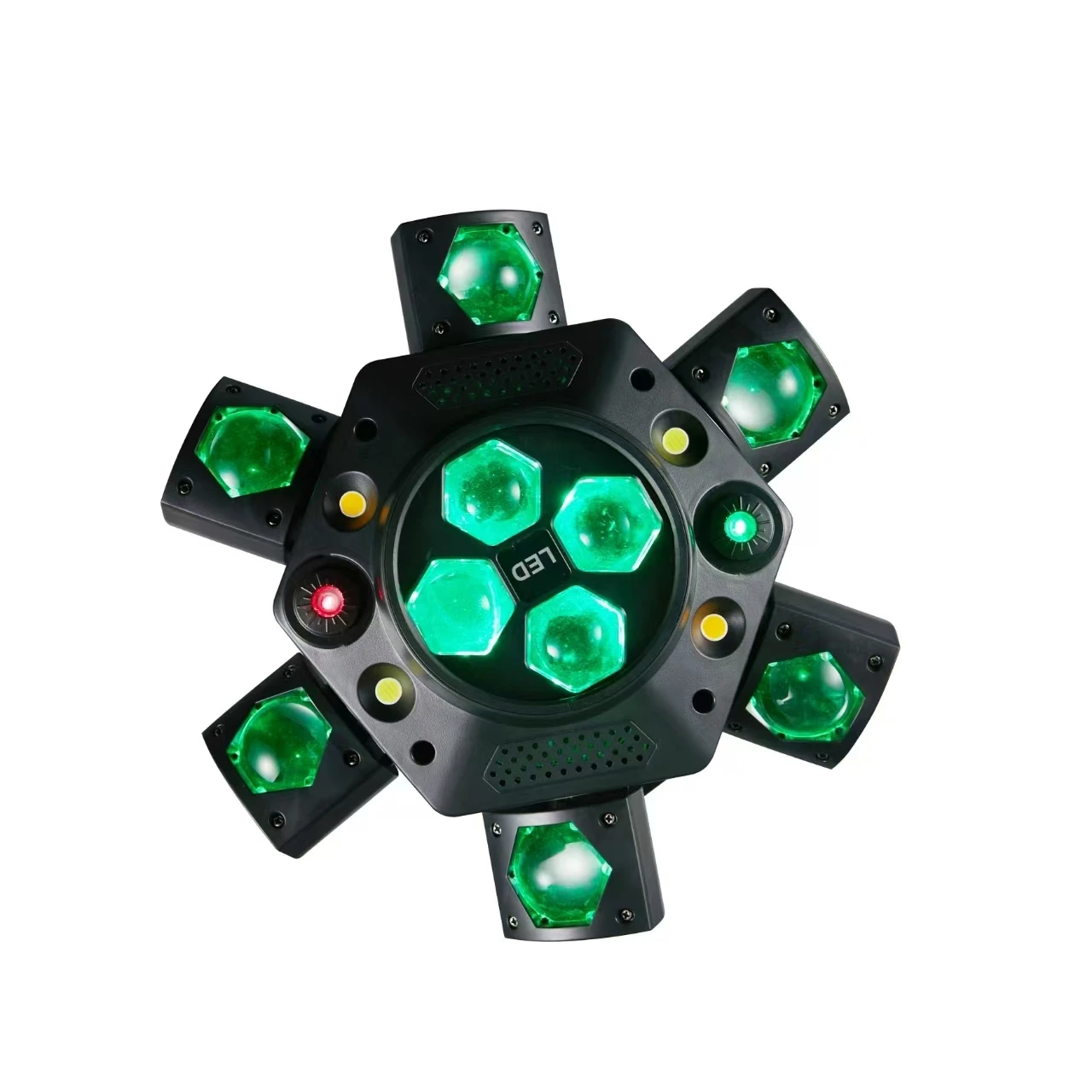 Remote Control DJ Lighting 150W LED Bee Eye Moving Head Light Flash Effect Light with White Yellow Strobe Beam for Night Club