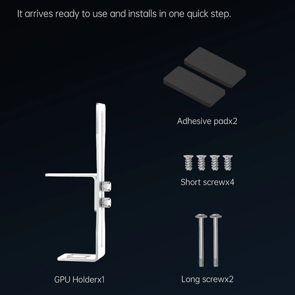 

Graphics Card Support Frame Wear Resist Small GPU Fixed Bracket Rust Proof Aluminum GPU Jack Bracket for GPU Fan Position