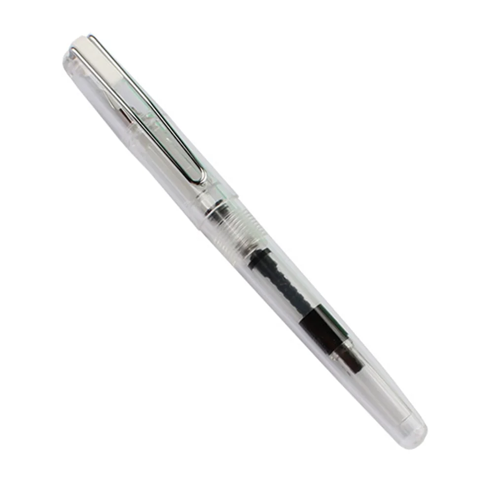 Colorful Transparent Fountain Pen for Students and Office Use Positive Posture Writing Tool