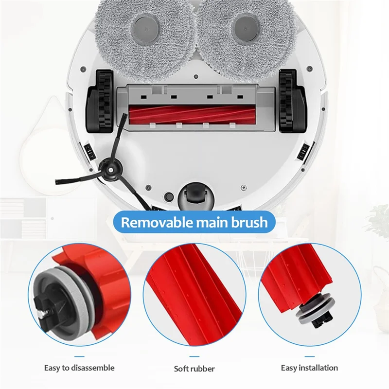 A83G-Main Brush,Wipes,Dust Bags,Filters As Shown Plastic For Roborock Q Revo, Replacement Parts Robot Vacuum Cleaner Accessory S