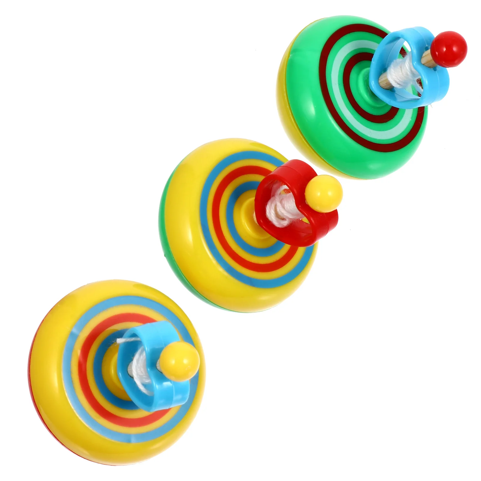 3 قطعة الدوران المضيء وامض الخشب سحب سلك الاطفال الدوران التعليمية للتنسيق بين اليد والعين التعلم المبكر #4