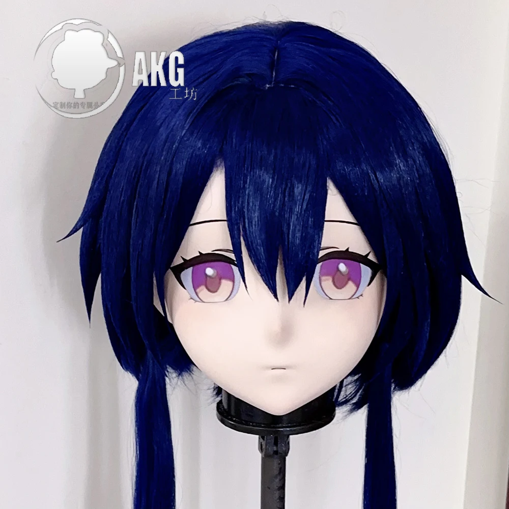 

(AL201)Customize Character Crossdressing Female/Girl Resin Full/Half Head With Lock Anime Cosplay Japanese Animego Kigurumi Mask