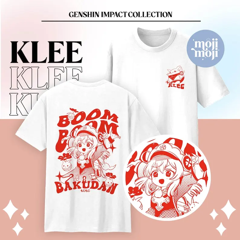 Genshin Impact Klee T-Shirt, Genshin Klee Merch, Klee Shirt, Gamer Shirt, Gifts for Gamers,  Genshin Merch Gift, Anime