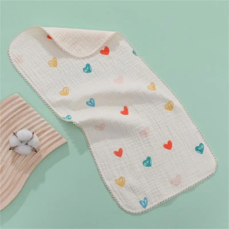 R66D Baby Cotton Towel Cartoon Soft Facecloth Bath Towel Soft Newborn Drool Bib
