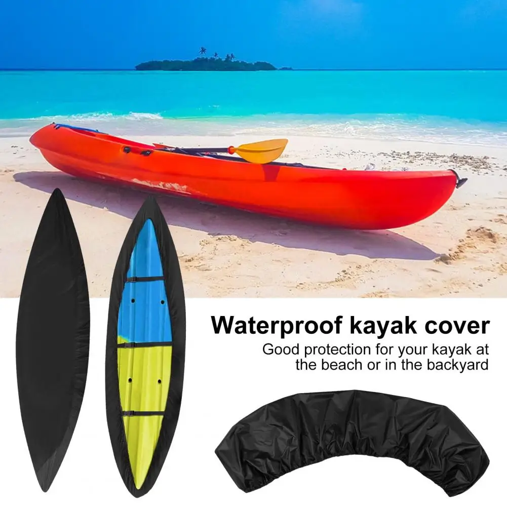 

Kayak Cover Heavy Duty 210D Oxford Cloth Waterproof Canoe Cover UV Protection Kayak Storage Cover for Canoe Paddle Board SUP