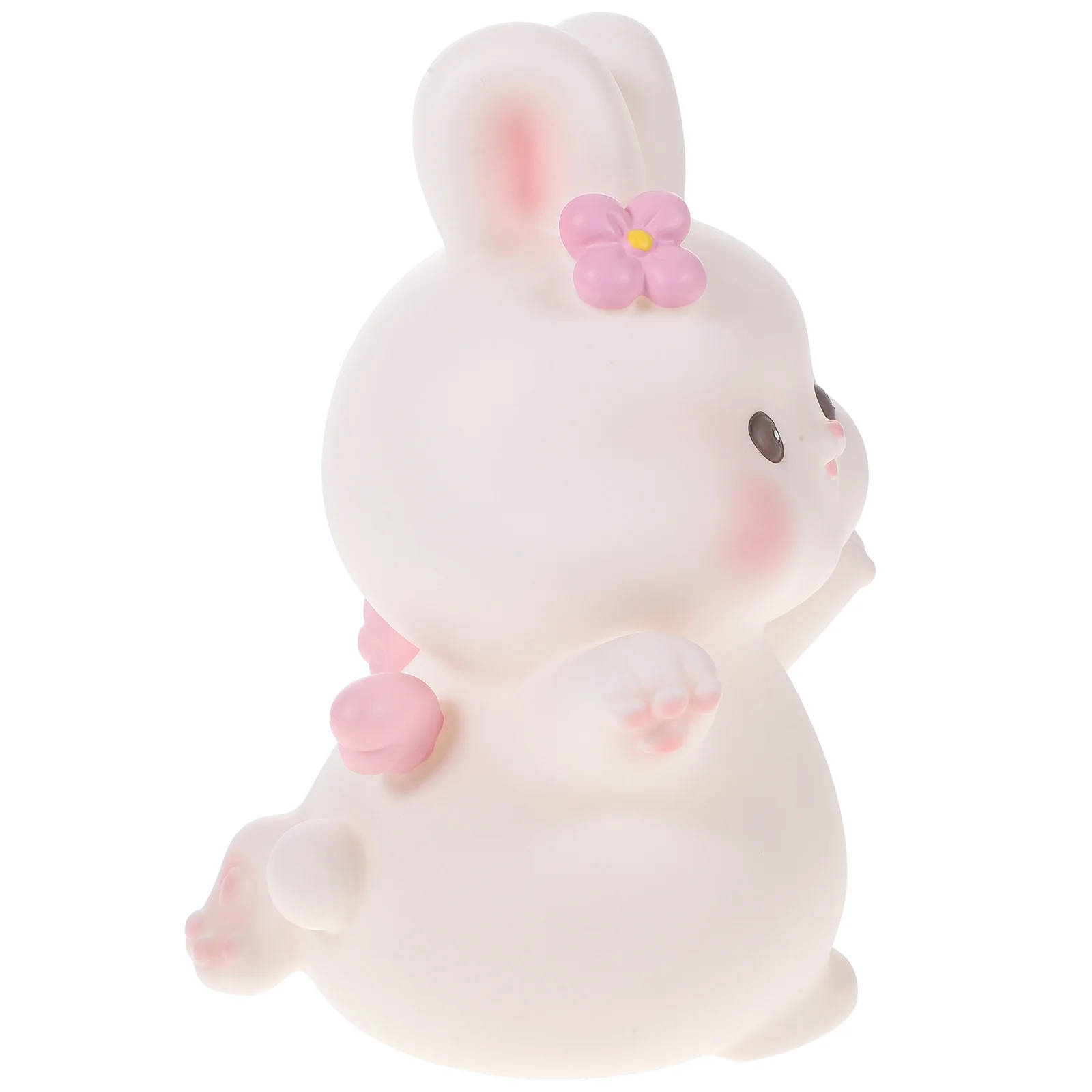 

Piggy Bank Rabbit Decorative Coin Container Adorable Shaped Saving Pot Cute Money Desktop Vinyl Exquisite