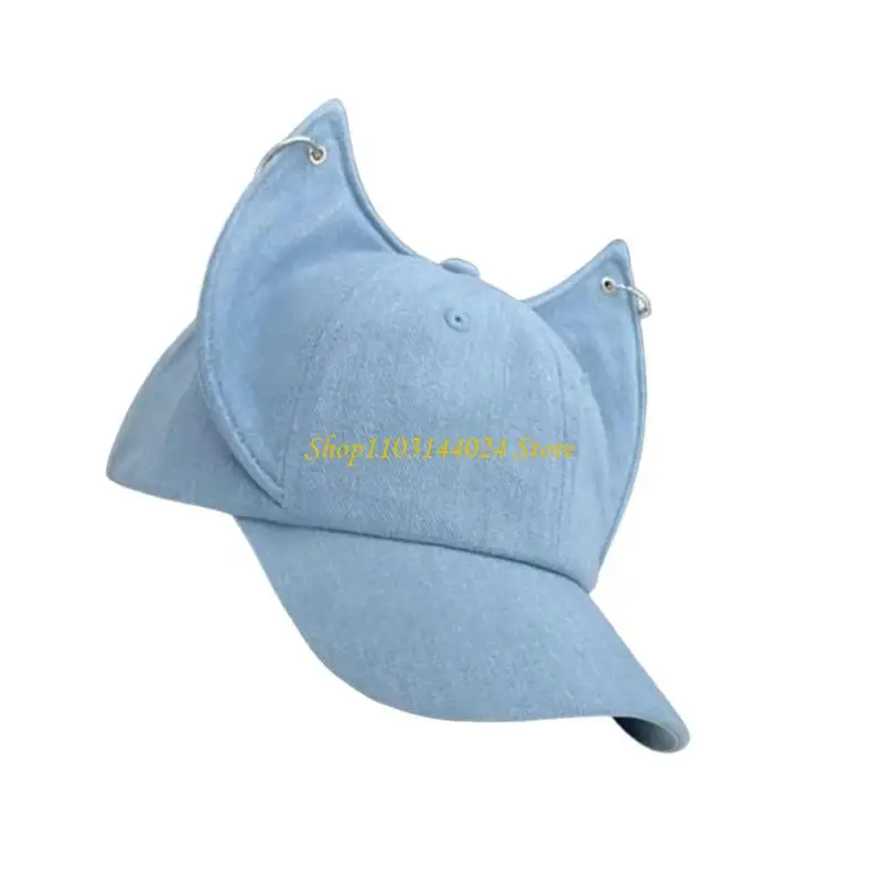 N5KE Versatiles Denims Hat Cartoon Baseball Hat Anime Cosplay Costumes Accessories
