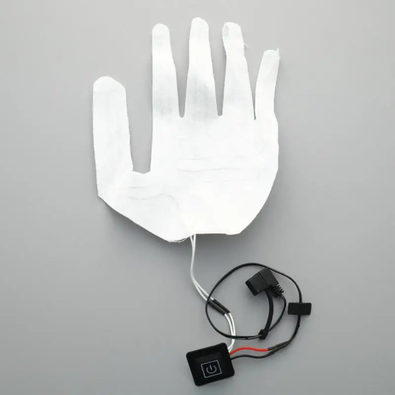 

New USB Heated Gloves Winter Warm Five-Finger Gloves Heating Pad Electric Heating