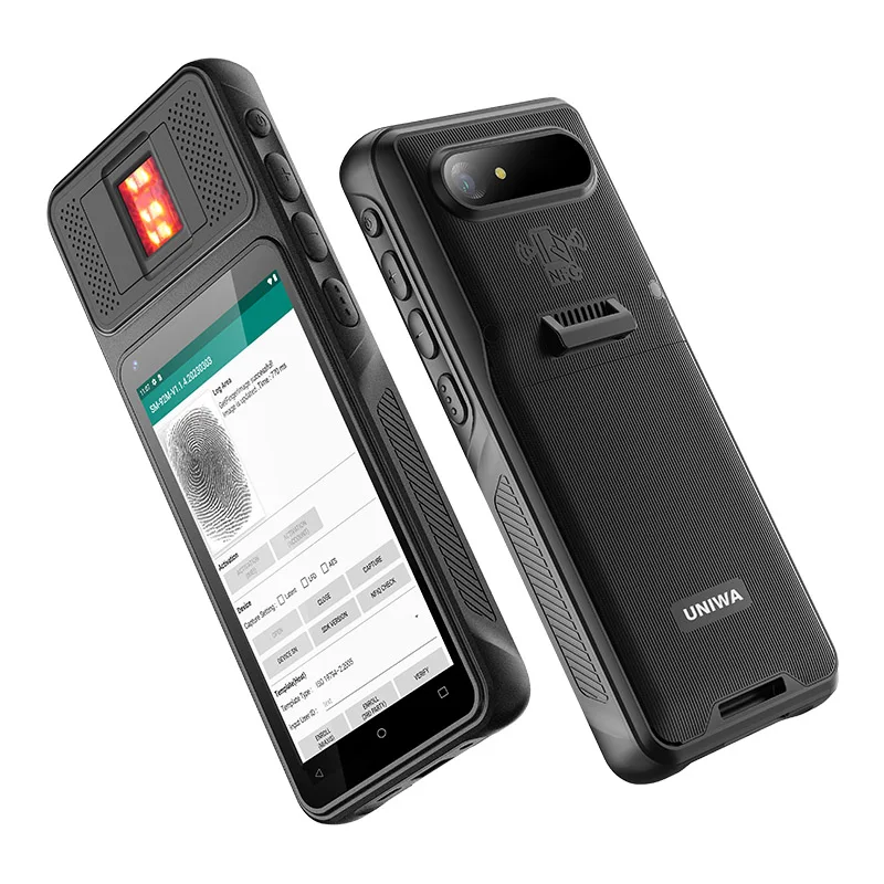 

5" Touch Screen PDAS Biometric Fingerprint Reader Handheld Android 2D Barcode Scanner Terminal PDA for Identity Verification