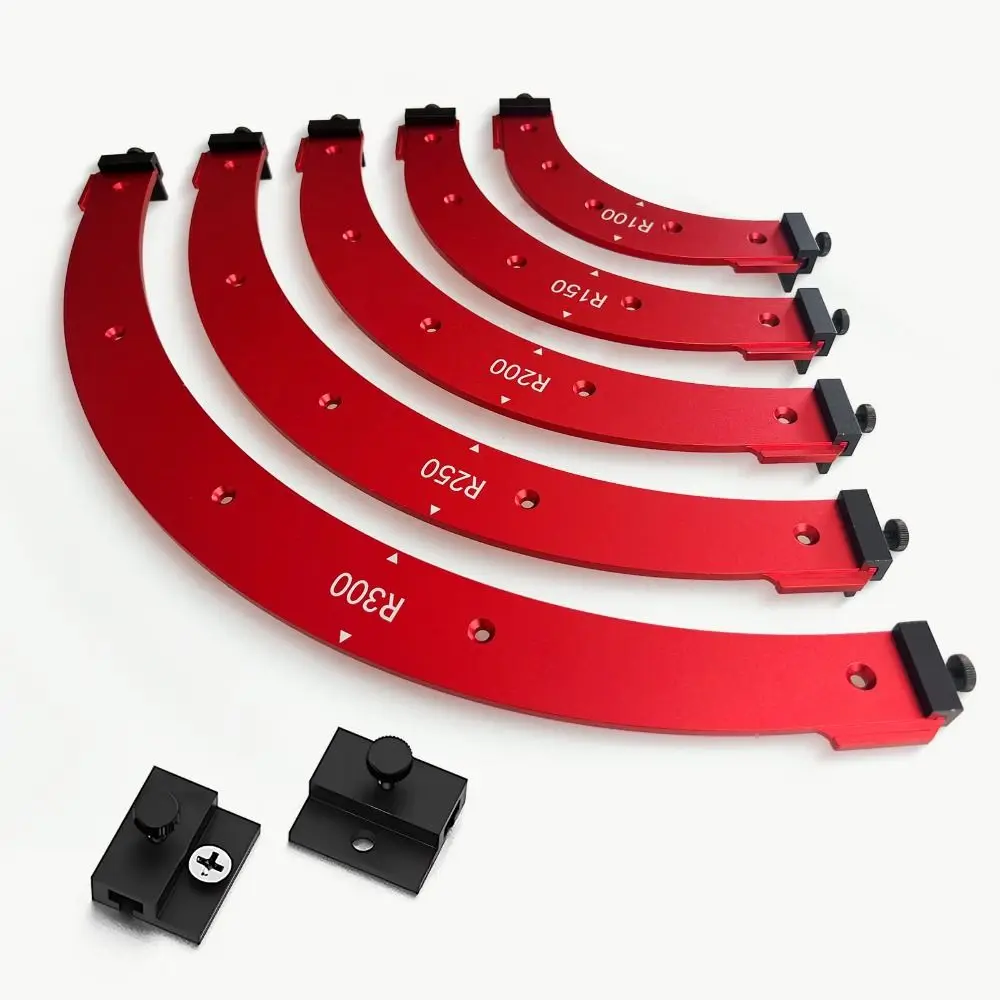 Aluminium Alloy Round Corner Radius Templates R100 R150 R200 R250 R300 Precision Corner Routing Guide Arc Angle Positioning