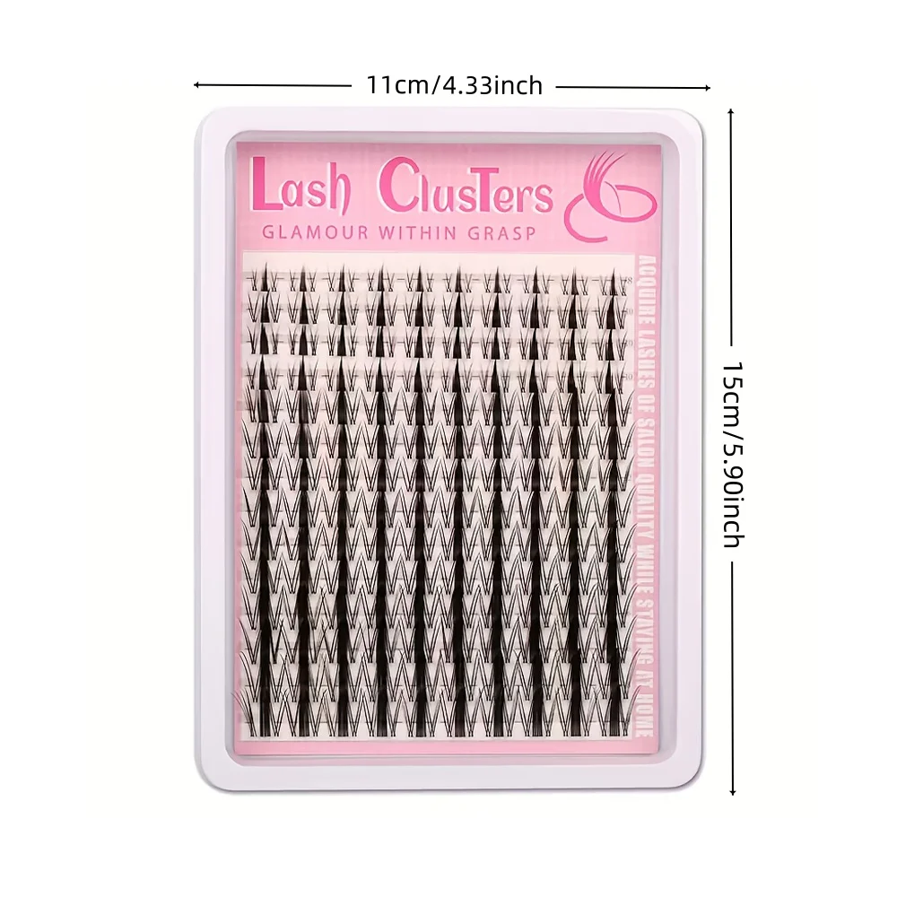 140pcs Fairy Eyelash 8-18mm Manga Eyelash C Curl Upright - Large Span DIY Eyelash Natural Expansion Wet Look Sharp Anime Eyelash image 4