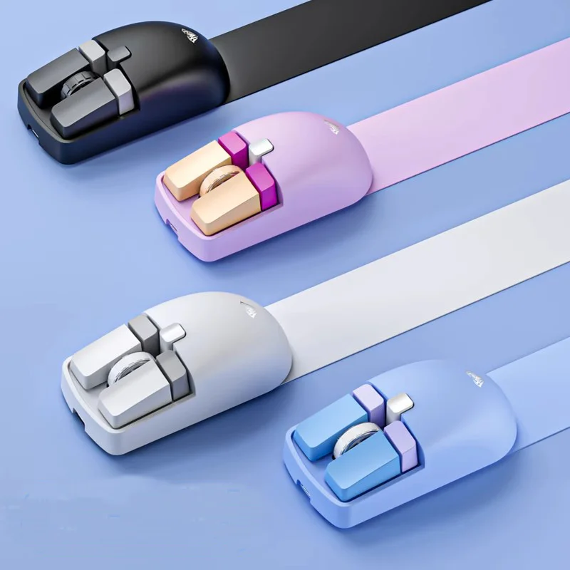 

Mini Dual Mode Wireless Mouse 2.4G Bluetooth Connectivity Long Battery Life Rechargeable Cute Girls Mouse 4800 DPI For Laptop