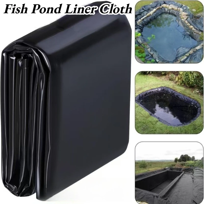 Fish Pond Liner Cloth Waterproof Gardens Pools Membrane Black Flexible Streams Fountains Reinforced Landscaping Pool Liner