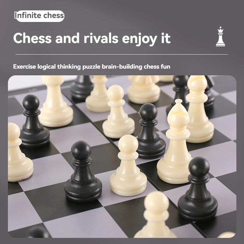 Magnetic Chess Folding Portable Storage Magnetic Attraction Children\'s Parent Child Entertainment Competition Training