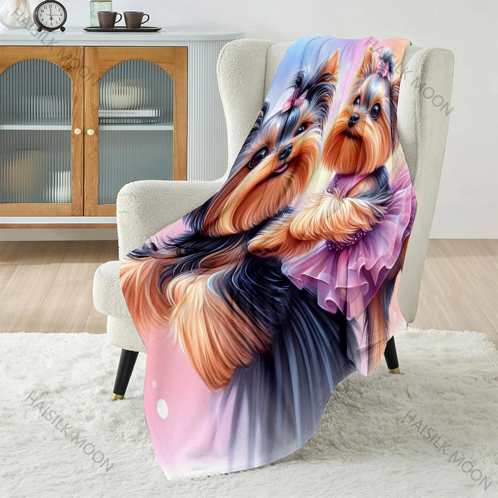 1pc dois yorkshire terriers co - Outdoor Kids Yorkshire avaliação e preço