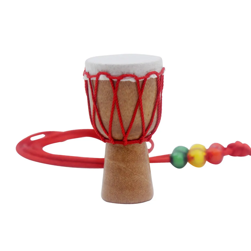 Handcrafted Wooden Mini African Drum Djembe Percussion Traditional Instrument Home Decoration Gift for Music Lovers
