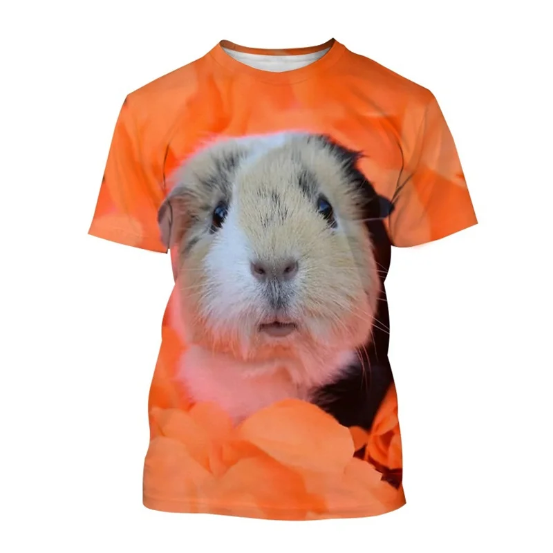 T-shirt imprimé 3D overd'inde pour hommes, t-shirts animaux mignons, t-shirts d'été, personnalité, décontracté, manches courtes, Y