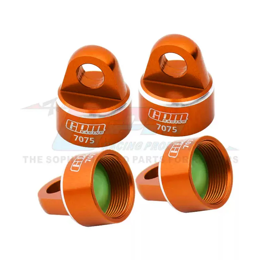 GPM معدن 7075 سبيكة الصدمات قبعات امتصاص الصدمات غطاء 9664 ل Traxxas 1/8 زلاجة 4WD شاحنة كبيرة 95076-4 RC سيارات ترقية أجزاء