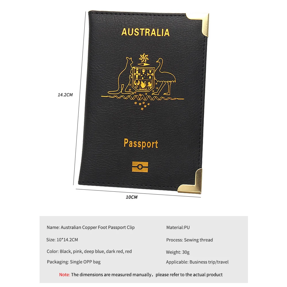 Australia Passport Cover Australian Travel Passport Wallet ID Card Holder Case