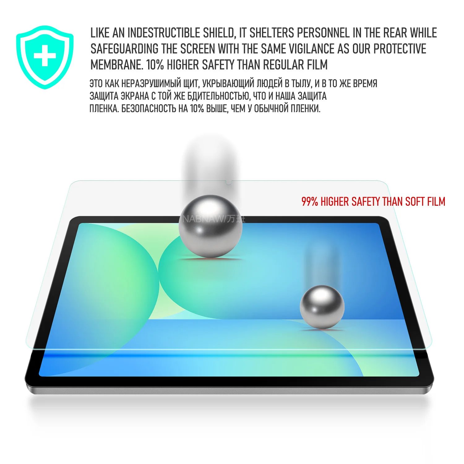 2 Pieces Full HD Tempered Glass Screen Protector For Samsung Galaxy Tab S10 FE 10.9 5G SM-X520 X526B Hardness Film Bubble Free