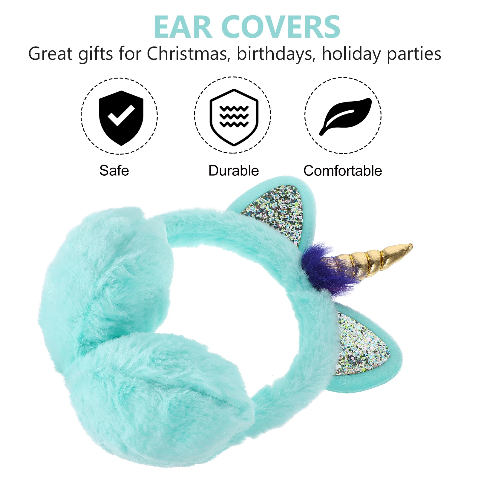 

Unicorn Horn Earmuffs Adjustable Winter Ear Muffs For Women Kids Warm Fall Ear Covers Non Slip Comfortable Gift