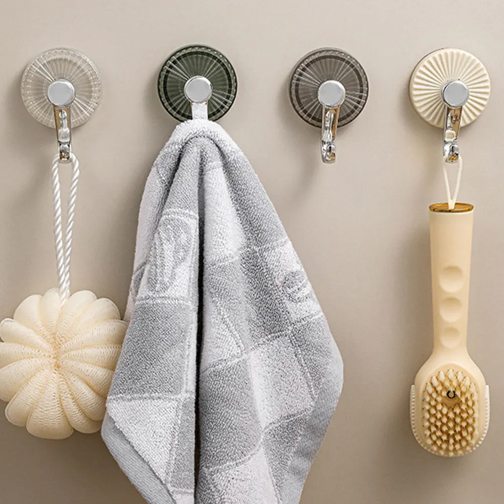 

Набор из 4 крючков-присосок: универсальные держатели для гладких поверхностей, окон, зеркал, стекла, для ванной и кухни