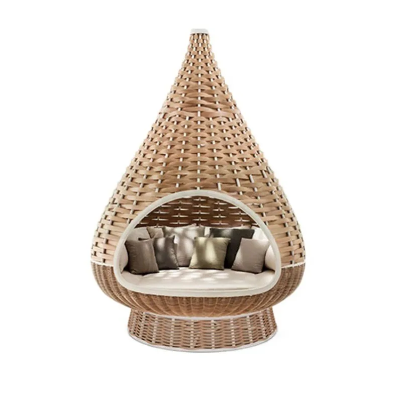 

Outdoor Hammock Swing Garden Balcony Rattan Furniture Bird Cage Hammock Rattan Chair Hammock Cradle Bird Nest Sofa Round Bed