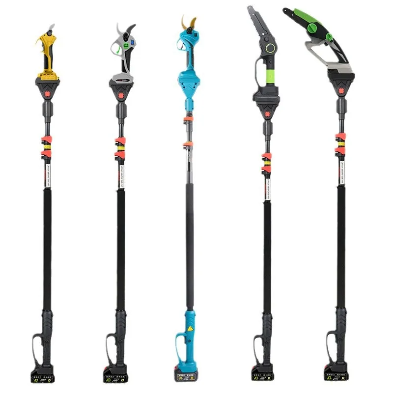 High branch shears, high branch saws, telescopic high-altitude shears, electric brushless pruning shears, saws, extended high br