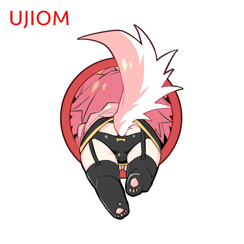 UJIOM Chibi Astolfo Wall Sticker Interesting Kawaii Occlusion Scratch PVC Decal Suitable For Cupboard Suitcase Computer Host