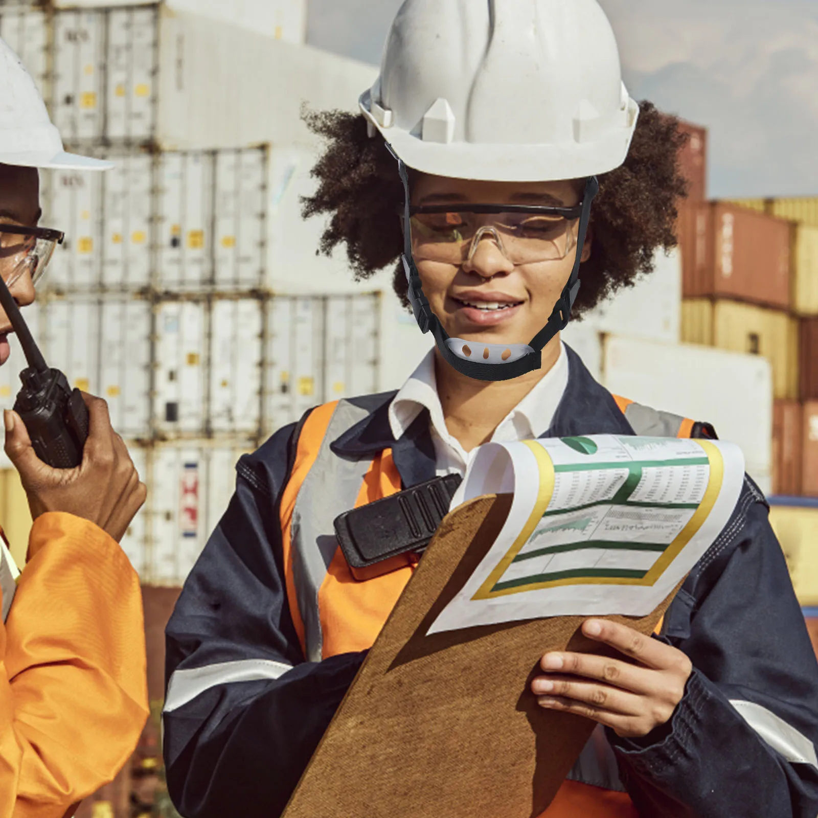 2pcs Safety Hat Chin Strap Adjustable Premium Nylon Band For Construction Work Durable Hard Hat Accessory Support