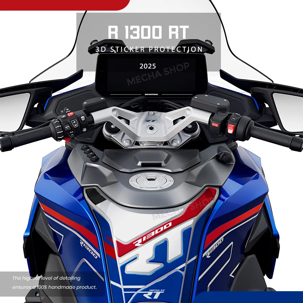 

Для R 1300 RT 2025-защитная накладка на бак мотоцикла, водонепроницаемая 3D наклейка из смолы с царапинами, аксессуары R1300RT