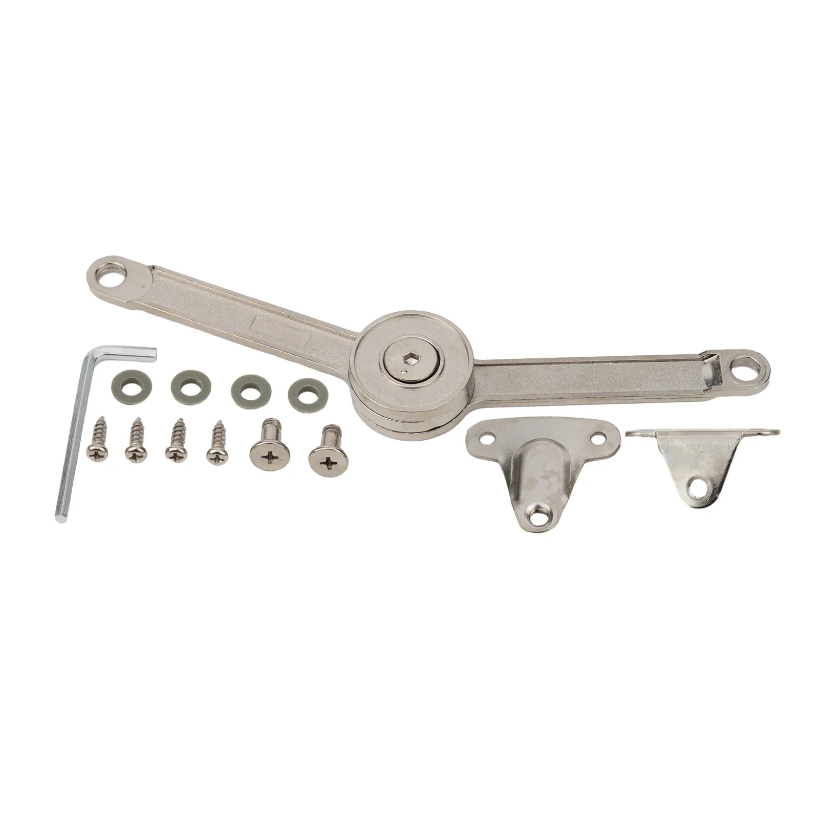 Cabinet Hinges Support Rod Home Furniture Tool Hydraulic Multi-angle Random Stop Silver Support Rod Zinc Alloy