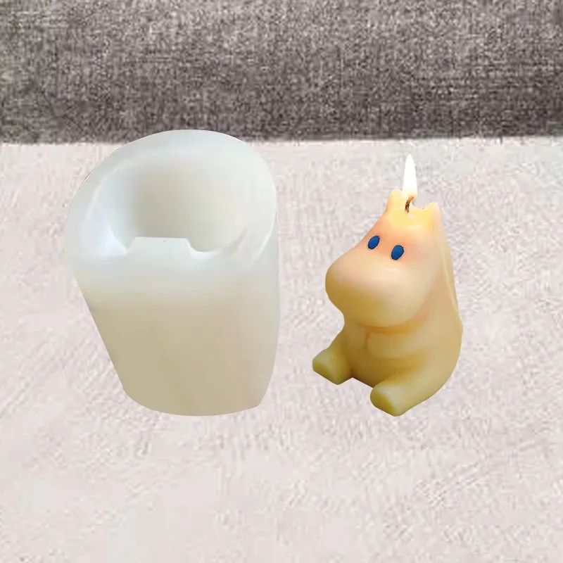 Cartoon Anime Moomins Series Silicone Mold Kawaii Character Creativity Cute DIY Candle Silicone Mold Holiday Gift