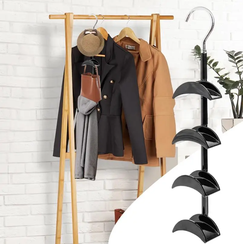 Purse Hanger Tote Bag Organizer Closet Rotating Room Organization Backpack Holder for Tote Vest Bra Tie Belt Shawl Hat Underwear