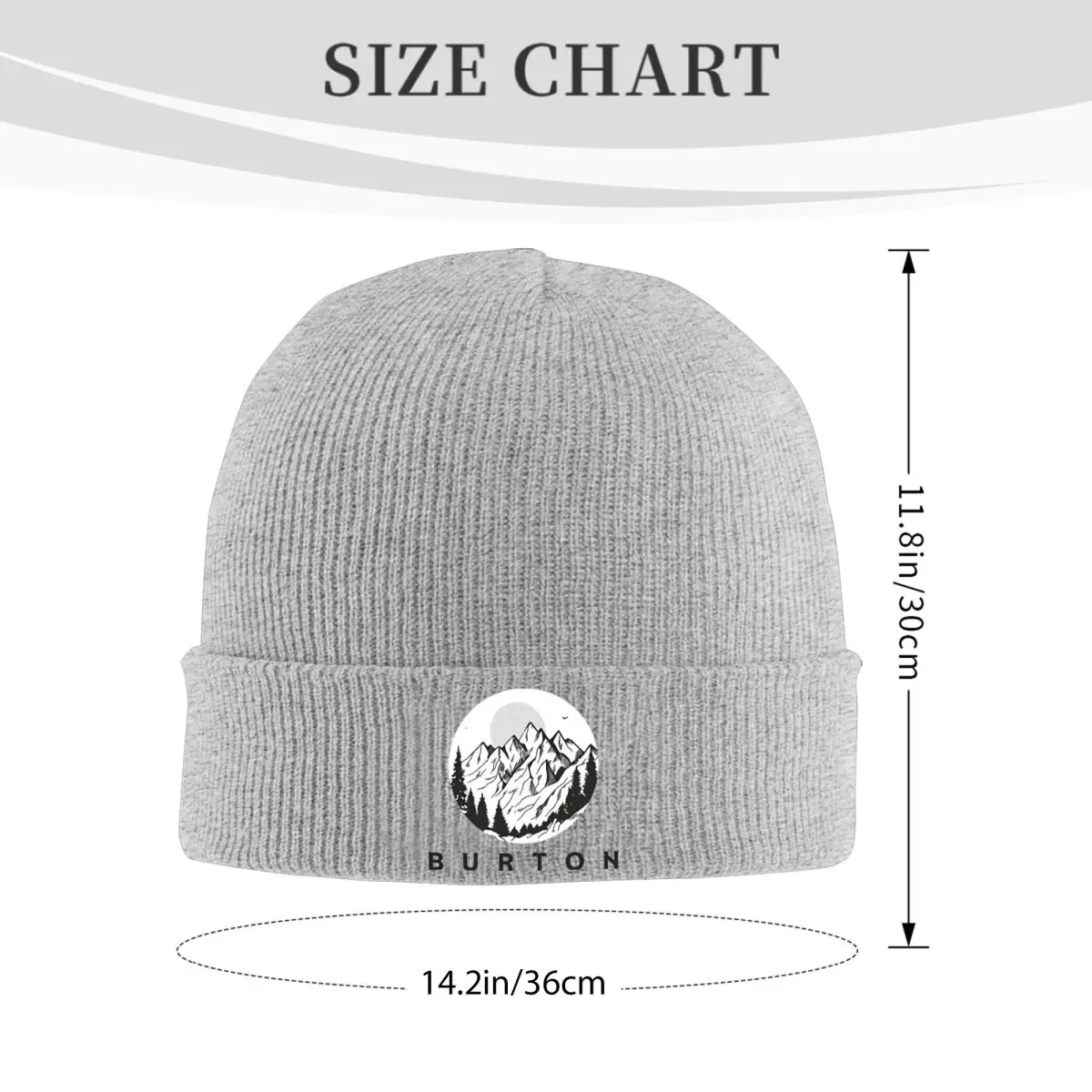 Burton Snowboard Beanie Hats Cappello lavorato a maglia Elastico termico Berretti unisex per adulti Autunno Inverno Grafica retrò Bonnet Hats Idea regalo