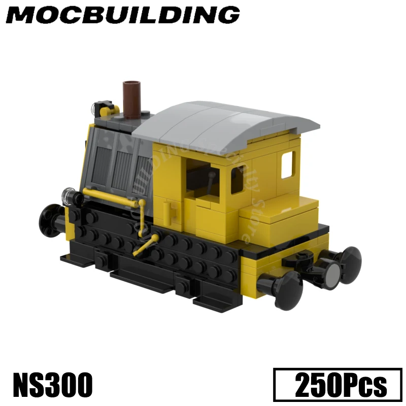 Diesel-Electric Locomotive NS300 Train Model City Vehicle Accessories MOC Building Blocks Bricks Display Gift