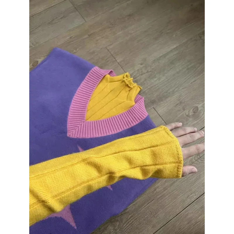 CyKpop Demon Hunters Huntrix Cosplay Saja Boys Baby Mystery Cosplay Costume Pink Sweater Halloween Party Carnival Suit