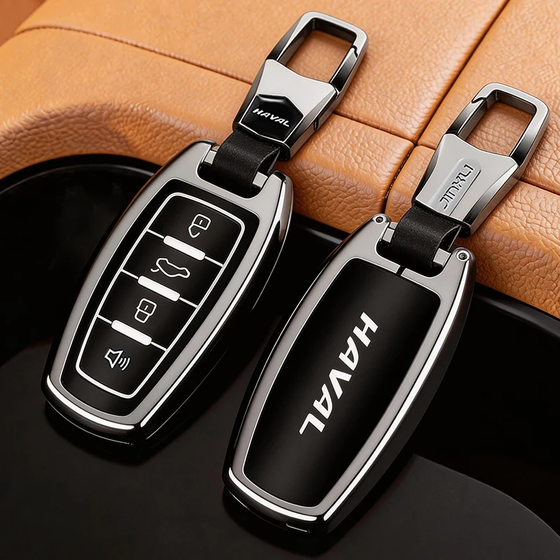 Car Key Case Shell Auto Emblem Keychain Ring For Haval Jolion F7 H9 H6 H2 F7X F7H H8 H3 H4 H1 H5 H7 F5 M4 M6 H6-Coupe First-love