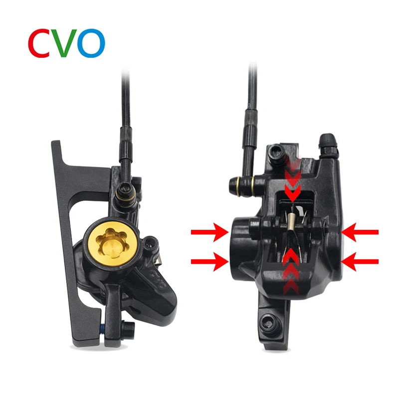 Electric bicycle accessories hydraulic disc brake set mountain bike brake snowmobile front right oil brake 185 brake disc