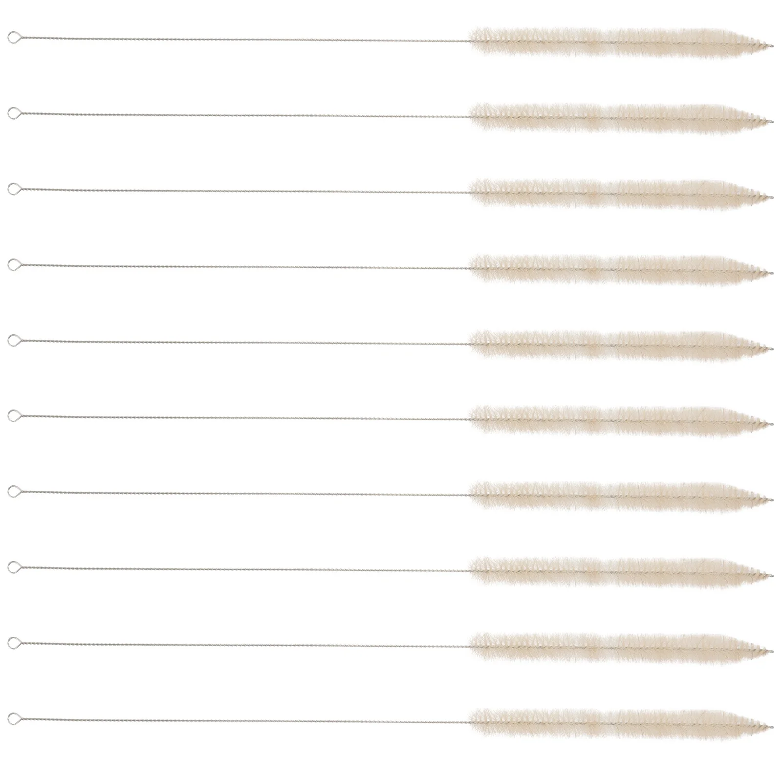 

10 Pcs Straw Brush Tube Lab Cleaning Cleaner Scale Laboratory Wool Brushes Pipette