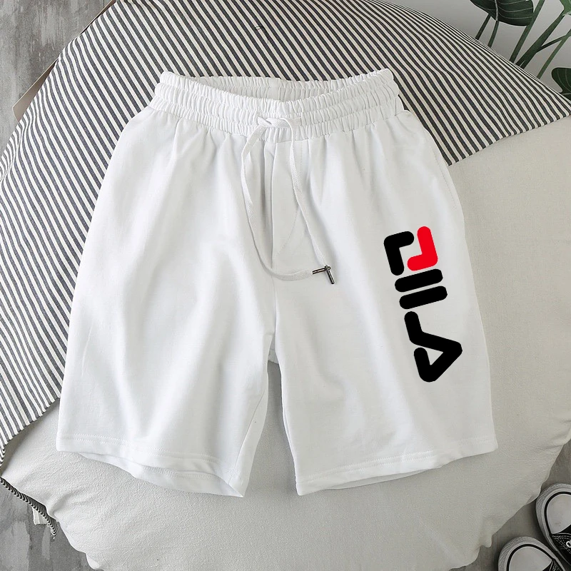 New Summer Casual White Shorts Men\'s Summer Basic Short Men\'s Korean Slim Cotton Versatile Fashion Mens Beach Pants