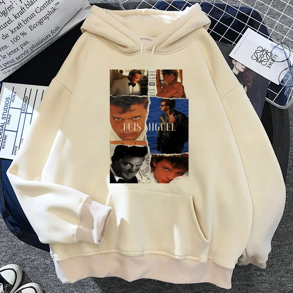 Luis Miguel hoodie printed design elegant designer patterned women hoddie sweatshirts youthful streetwear funny graphic