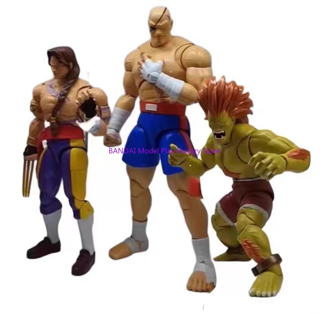 

100% Original Jada Toys 1/12 Street Fighter 4 Wave Baroque Sagat Blanca Action Figure Hand Model Toy Animation Collectible Gift