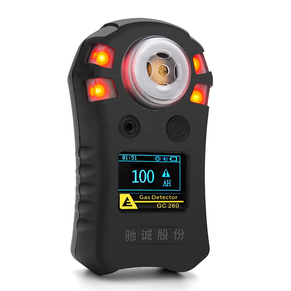 Portable 12v/220v automobile exhaust car security alarm lpg co co2 o2 hc cs2 combustiable  detector analyzers tube