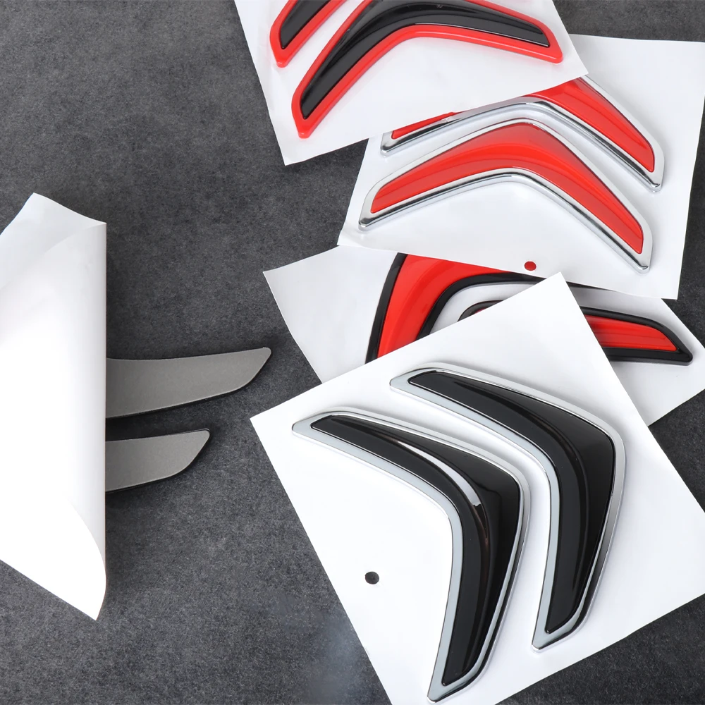 ABS Car Front Grille Badge Sticker Rear Bumper Logo Cover Sticker For Citroen C1 C2 C3 C4 VTS C-ELYSEE C3-XR Grand Picasso DS C5 - view 3