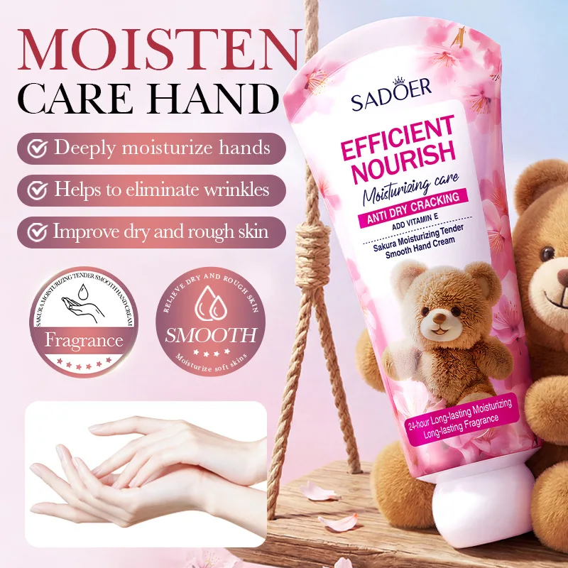 Cherry Blossom Hand Cream Moisturizes, Provides Long-lasting Hydration, Prevents Dryness and Cracking, Removes Hand Wrinkles