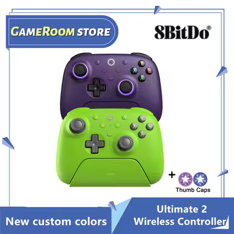 8BitDo Ultimate 2 Wireless 2.4G Gamepad Gaming Controller with Hall Effect Joystick for PC Windows 10/11 Android Game Console