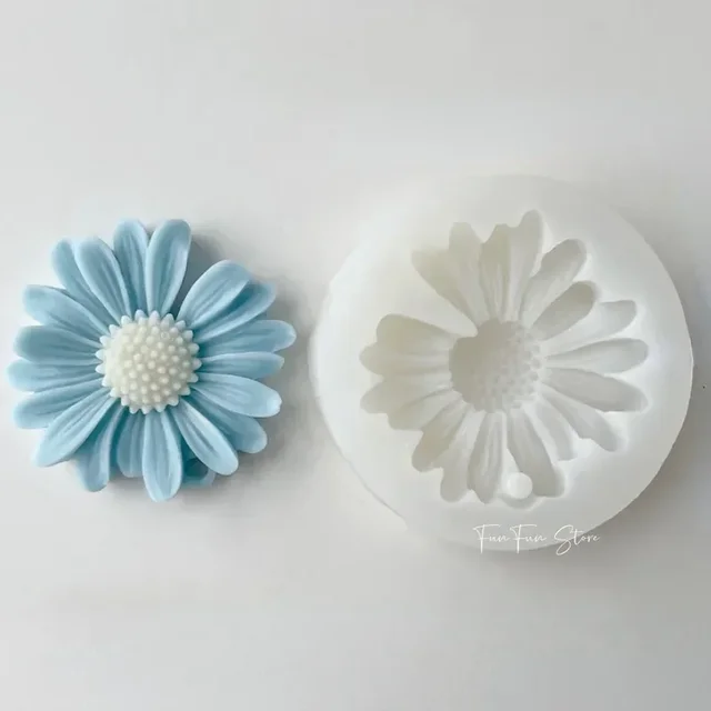 Świeca zapachowa Daisy Daisy silikonowa forma do świec aromaterapia forma do mydła do zestawu do robienia świec DIY kwiat ręcznie robiona forma do świec