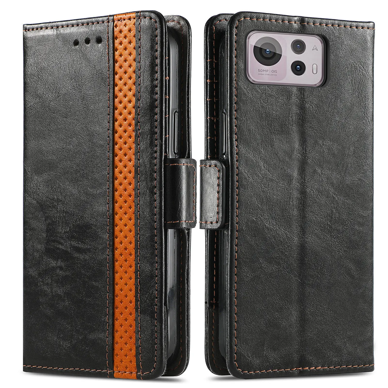 

Кожаный чехол-кошелек с откидной крышкой и слотом для карт для Asus Zenfone 12 Ultra AI2501 AI2501H I2501C AI2501B, противоударный чехол для телефона с RFID-защитой