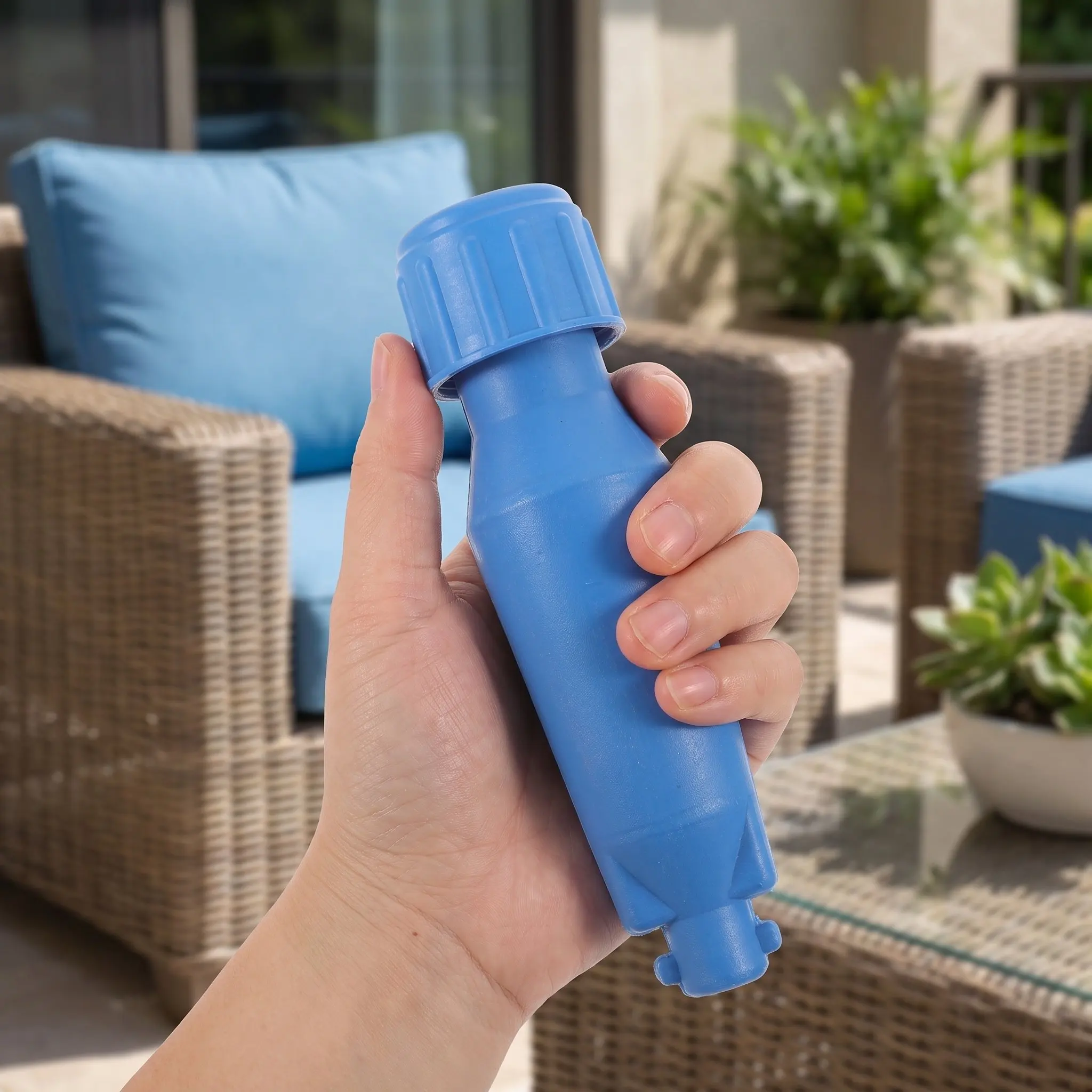 Water Filled Umbrella Base Insert Portable Umbrella Fillable Patio Holder Garden Parasol Stand Pole Mount Holder Patio Accessory